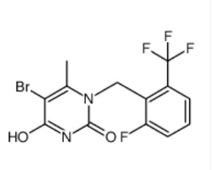 1-[2-Fluoro-6-(trifluoromethyl)benzyl]-6-methylpyrimidine-2,4(1H,3H)-dione